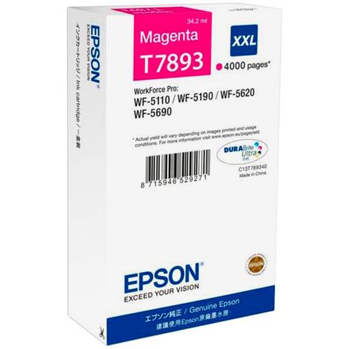 Cartouche EPSON T7893 – Magenta XXL – 4000 pages