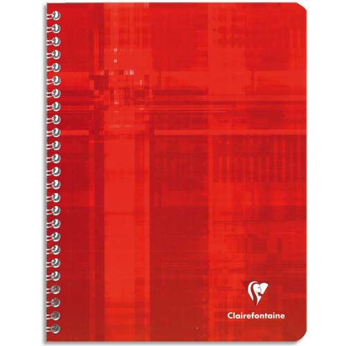 CLAIREFONTAINE Cahier Spirale 24×32 cm 100 pages 90g  SEYES