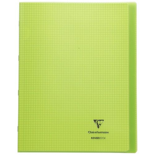 CLAIREFONTAINE KOVERBOOK Cahier 24x32cm 96 pages Petits Carreaux 5×5 Diff. Color