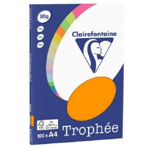 CLAIREFONTAINE Trophée 5 x 20 Feuilles A4  80g Assorti INTENSE