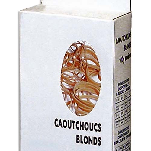 WONDAY Boîte de 100g d’Elastiques fins en Caoutchouc 150 x 1,8 mm 61451501