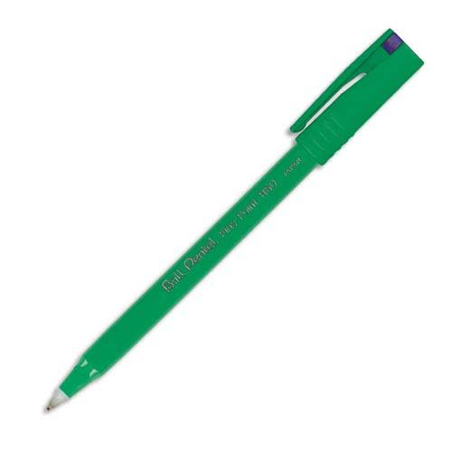 PENTEL Stylo Roller R50 pointe plastique 0,8 mm différents coloris corps vert