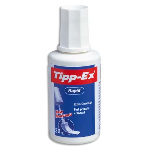 TIPP-EX RAPID Correcteur Fluide avec Pinceau flacon de 20 ml