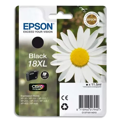 Cartouche EPSON 18XL – Noire – 11.5 ml