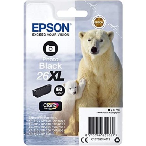 Cartouche EPSON 26XL – Photo Black