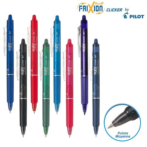 PILOT Stylo Frixion Ball CLICKER (différents coloris au choix)