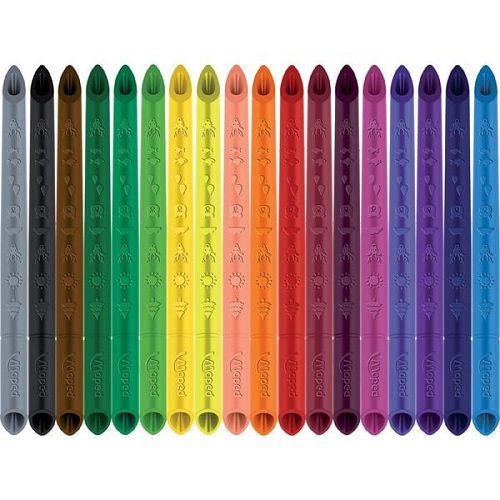 MAPED Color’Peps Infinity 18 Crayons de couleur Plus besoin de taille crayons !