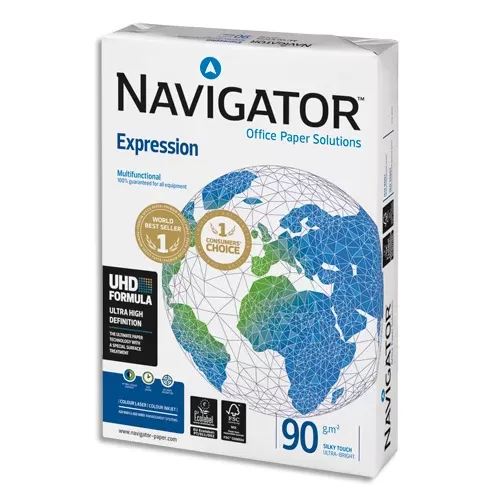 NAVIGATOR Ramette 500 feuilles Papier Extra Blanc A4 90G CIE 169