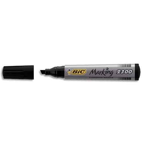 BIC 2300 Marqueur Permanent Pointe Biseau NOIR