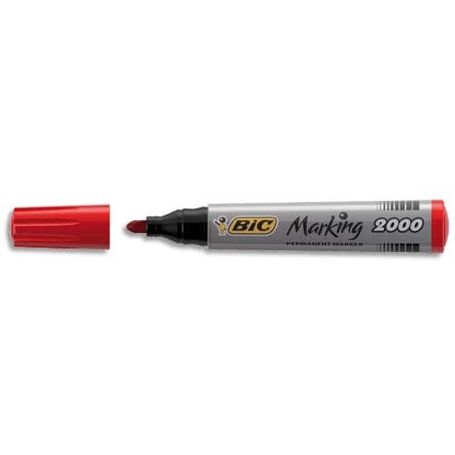 BIC Marqueur Permanent MARKING 2000 Pointe Ogive – ROUGE