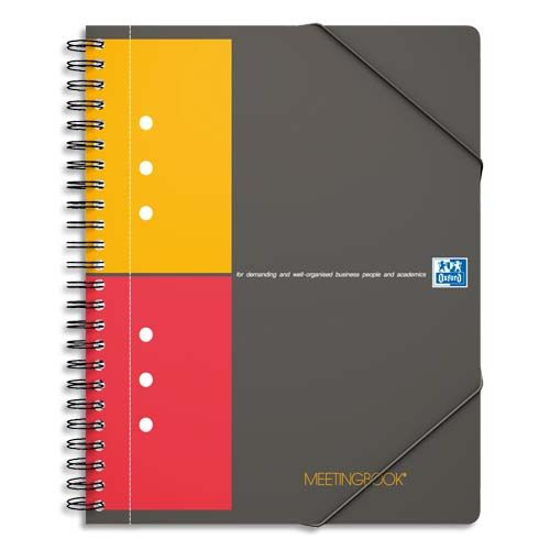 OXFORD Cahier MEETINGBOOK spirales 160 p. perfo. 80g 5×5 21×31,8cm PROMO