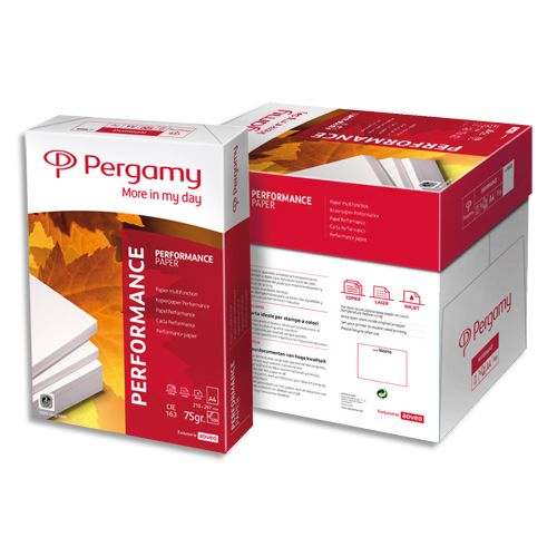 PERGAMY Ramette 500 feuilles PAPIER Extra Blanc Performance A4 75G CIE 163