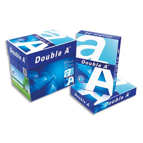 DOUBLE A  Ramette de 500 Feuilles Blanches A4 80g CIE 165