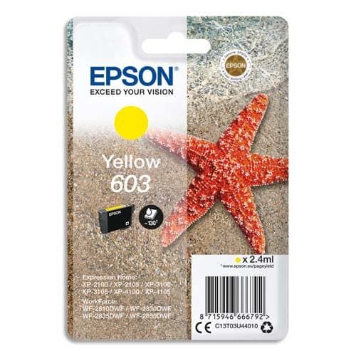 Cartouche EPSON 603 Yellow (env. 130 pages)