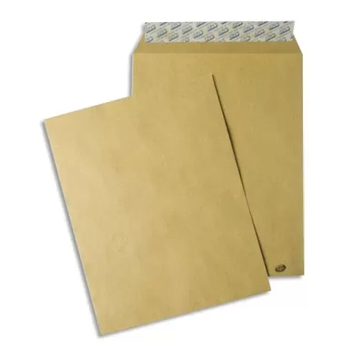 GPV 50 Enveloppes Kraft  auto-adhésives 85g C4  229 x 324 mm