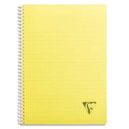 CLAIREFONTAINE LINICOLOR Cahier Spirale Couv. Polypro 180 pages A4 5×5