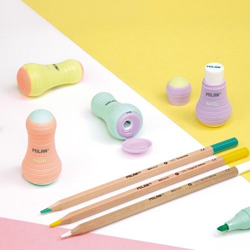 MILAN DUO Taille-Crayon Gomme SWAY PASTEL
