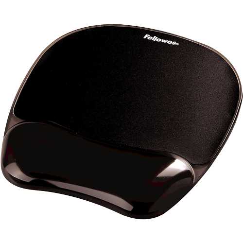 FELLOWES Tapis de Souris Ergonomique Repose Poignet GEL Crystal