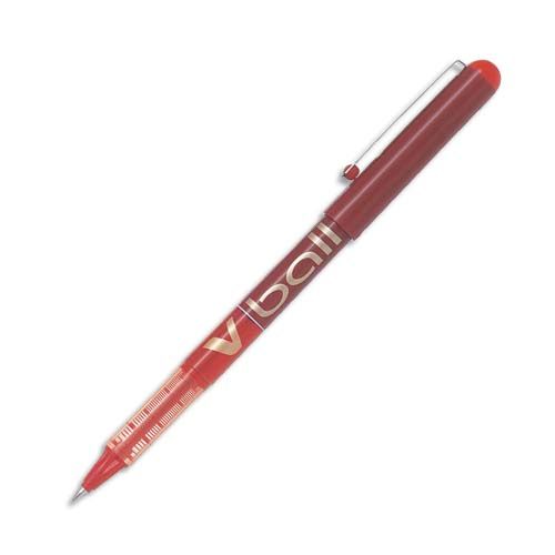 PILOT Stylo Roller V-Ball 07 ROUGE (Dispo. en modèle pointe 05 et 1)