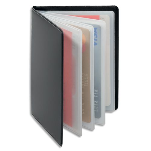 DURABLE Porte-Cartes ANTI- RFID Gris anthracite, 4 pochettes 8 cartes