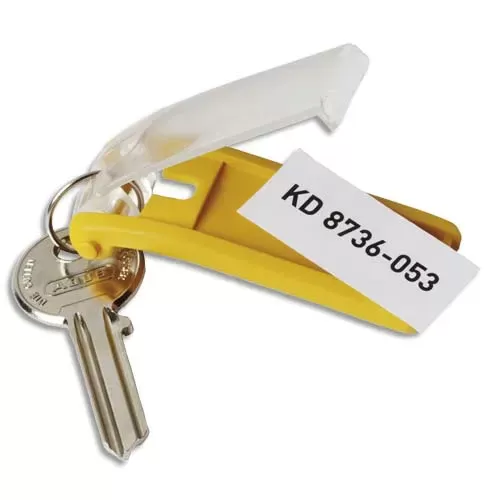 DURABLE Sachet de 6 porte-clés KEY CLIP assortis