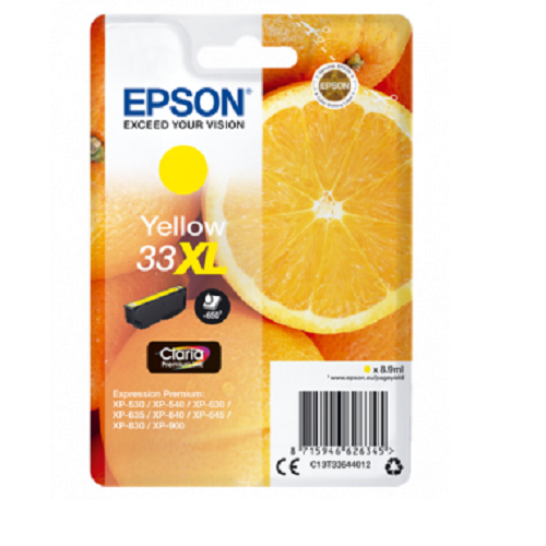Cartouche EPSON 33XL – Yellow