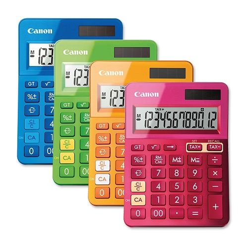 CANON Calculatrice 12 chiffres LS-123K (Différents coloris dispo.)