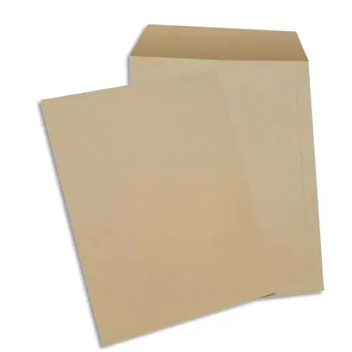 GPV Boîte de 500 Enveloppes KRAFT C5 auto-adhé. SANS Fenêtre 85g Réf. 3555