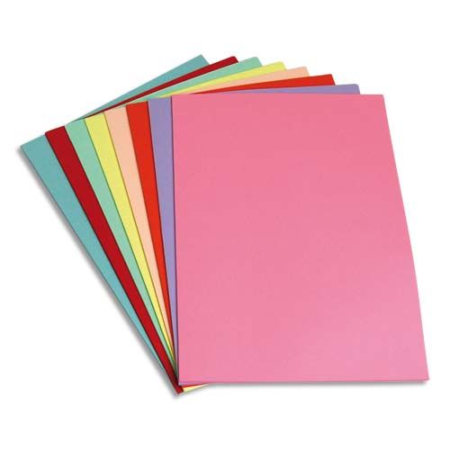 PERGAMY Paquet de 250 Sous-Chemises Papier Recyclé 60 gr Coloris Assortis