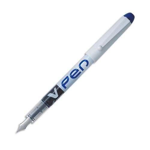 PILOT Stylo Plume jetable V PEN BLEU