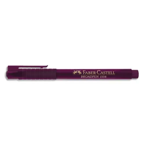 FABER CASTELL BROADPEN 1554 Stylo Feutre indélébile MAGENTA