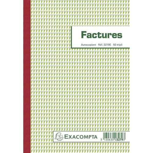 EXACOMPTA Manifold Factures 50 DUPLI 13.5x21cm  13280E