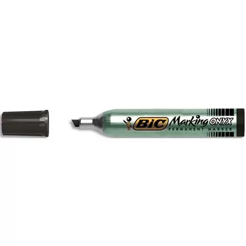 BIC ONYX 1591  Marqueur Permanent pointe biseau NOIR