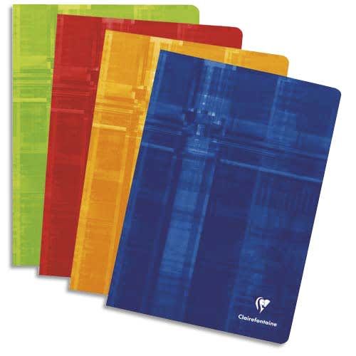 CLAIREFONTAINE Cahier 24×32 cm en Carte 96 pages Grands Carreaux Séyès