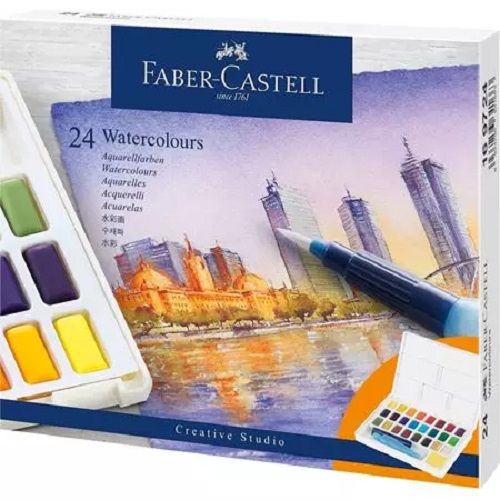 FABER CASTELL 24 Godets Aquarelle