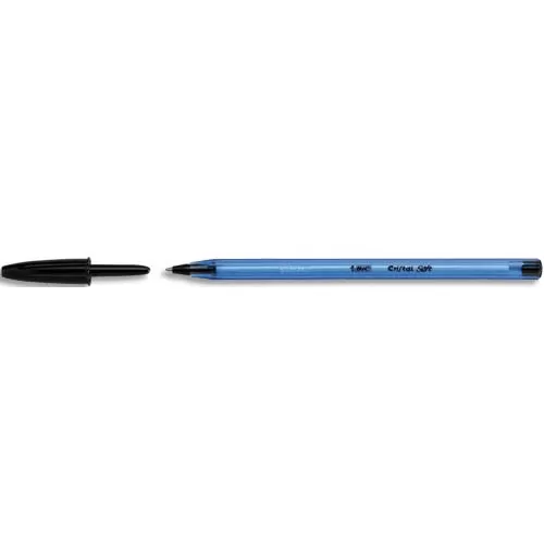 BIC Cristal Soft Stylo Bille corps transparent bleu. Diff. Color.