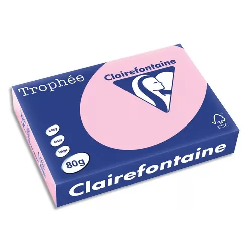 CLAIREFONTAINE Ramette 500 feuilles A4 ROSES TROPHEE 1973 80g