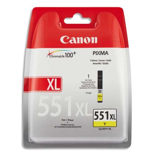 Cartouche CANON CLI 551XL Yellow – 11ml