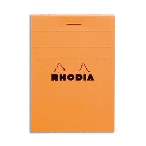 RHODIA Bloc Notes  – 80 feuilles –  Format A6 – 10,5 x 14,8 cm (Nø13) 5×5
